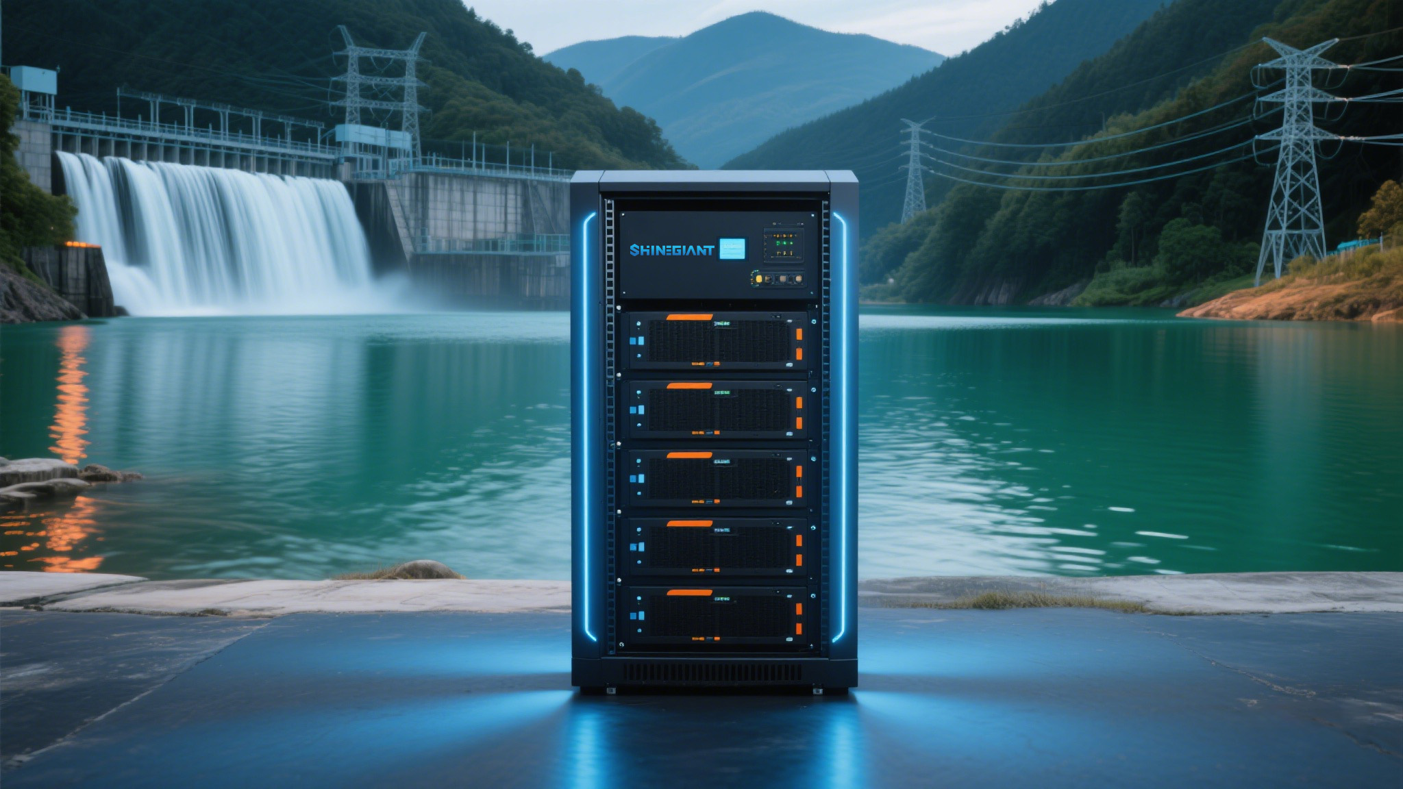 ארון סוללות רכוב על מתלה